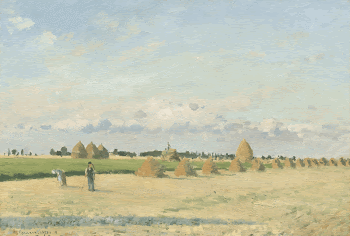 Landscape, Ile-de-France (1873) by Camille | Free Photo - rawpixel