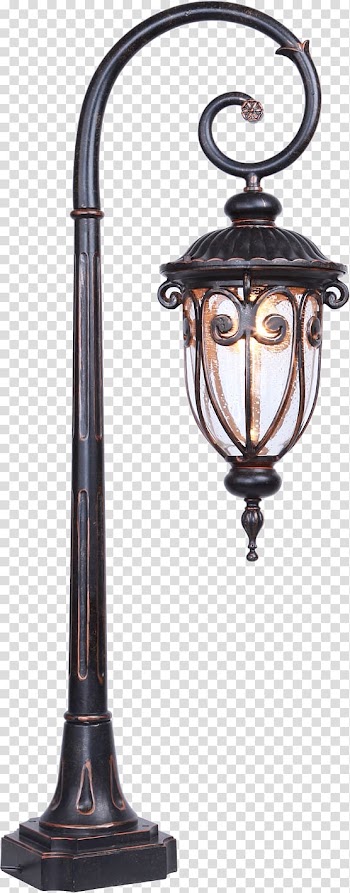 Landscape lighting Street light Garden Lantern, lampu taman transparent background PNG clipart