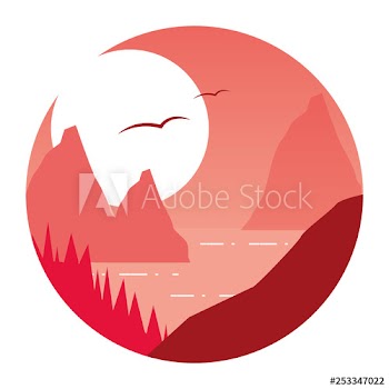 landscape mountains forest
