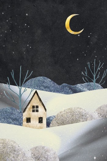 Landscape night background, aesthetic paper | Free Photo Illustration - rawpixel