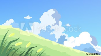 Landscape, outdoor view on the nature