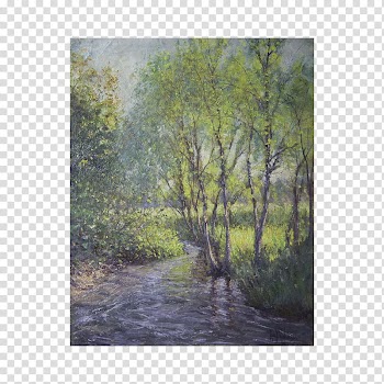 Landscape painting Tonalism American Impressionism, antiquity watercolor transparent background PNG clipart