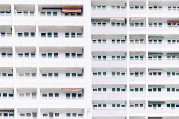 landscape photo of building windows