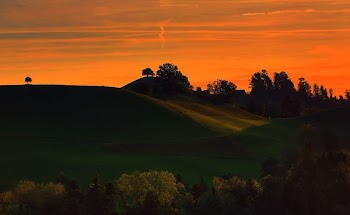 landscape photo of hills