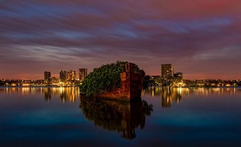 landscape photo of island