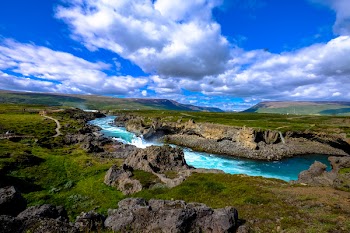 Landscape Photo of River and Field