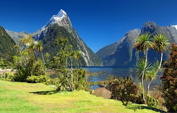 Landscape Photograph of Lake and Mountains