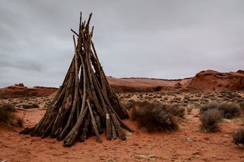 landscape photography of bonfire