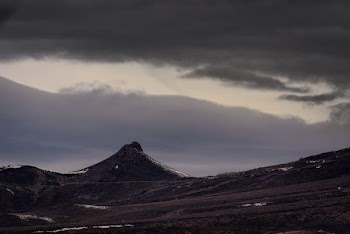 landscape photography of brown mountain