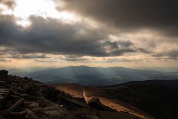 landscape photography of brown mountain