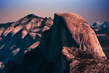 landscape photography of brown mountains