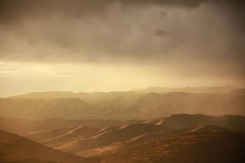 landscape photography of brown mountains