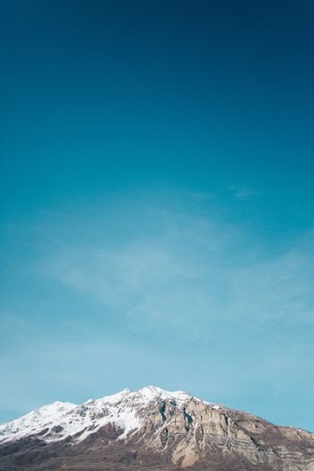 landscape photography of gray and snow mountains