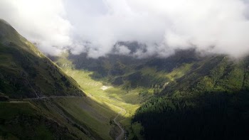 landscape photography of green mountains