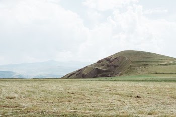 landscape photography of hill