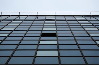 landscape photography of mirror building