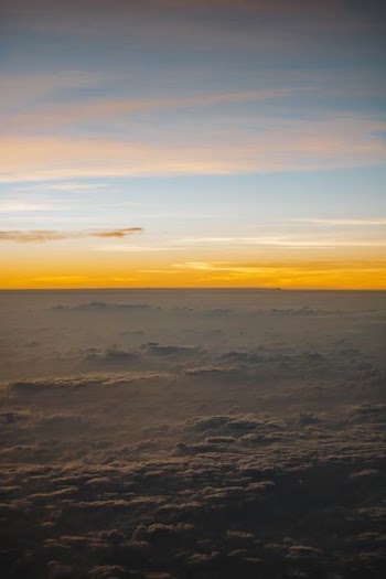 landscape photography of mist under sea clouds