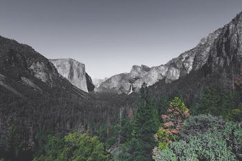 landscape photography of mountain
