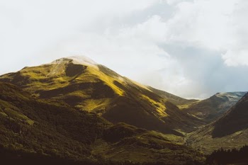 landscape photography of mountain