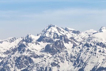 landscape photography of mountain covered by snow