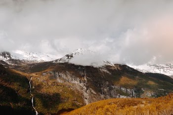 landscape photography of mountain with snow summit