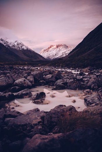 landscape photography of mountains