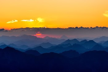 landscape photography of mountains