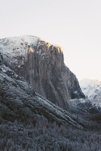 landscape photography of ridege