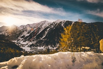 Landscape Photography of Snow Capped Mountain Range