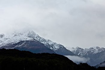 landscape photography of snow covered mountains