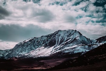 landscape photography of snow-covered mountains
