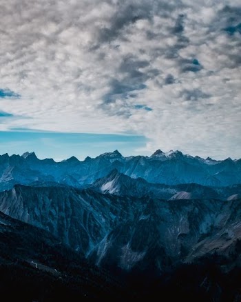 landscape photography of snow mountains