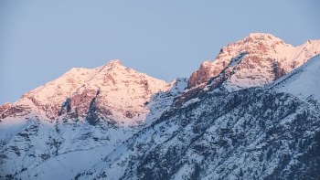 landscape photography of snowy mountain