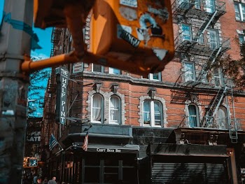 landscape photography of storefront