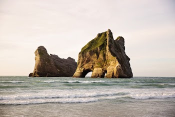 Landscape Photography of Two Islands in the Sea