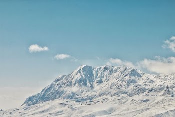 landscape photography of white mountain