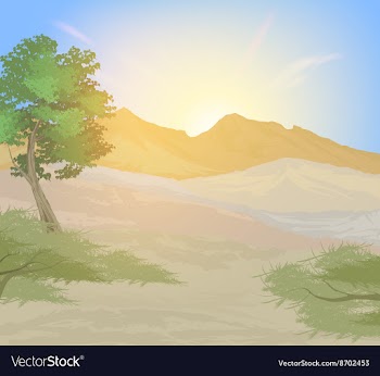Landscape vector image