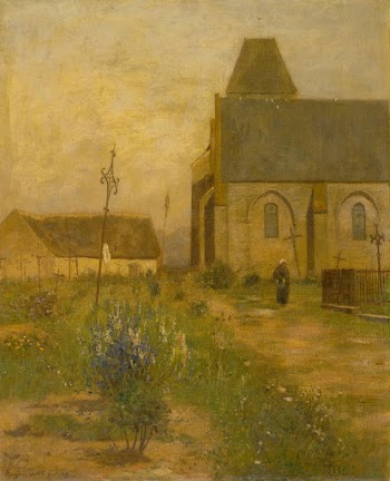 Landscape with a church and | Free Photo - rawpixel