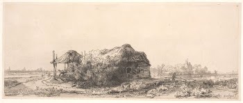 Landscape with a hut and | Free Photo - rawpixel