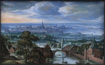 Landscape with a View of Antwerp | Free Photo - rawpixel