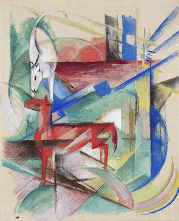 Landscape with Animals (1913) painting | Free Photo - rawpixel