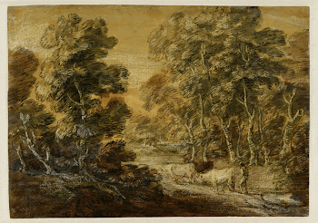landscape with figure and three | Free Photo - rawpixel