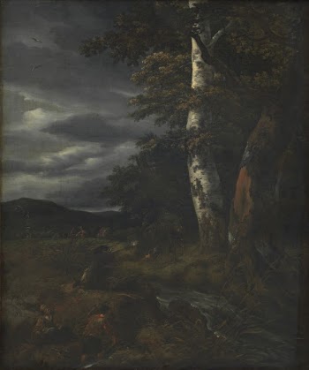 Landscape with hunting scene | Free Photo - rawpixel