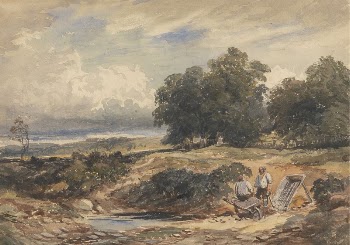 Landscape with Men Sifting Sand | Free Photo - rawpixel