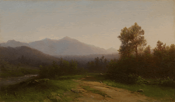 Landscape with mountains in background; | Free Photo - rawpixel