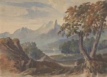 Landscape with Mountains, Lake Castle, | Free Photo - rawpixel