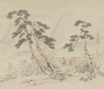 landscape with procession of anthropomorphized | Free Photo - rawpixel