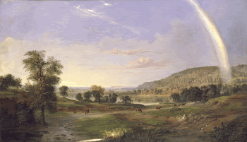 Landscape with Rainbow (1859) painting | Free Photo - rawpixel