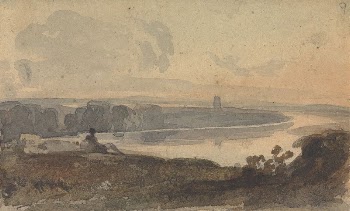 Landscape, with Winding River, Figure | Free Photo - rawpixel