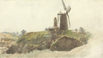 Landscape with Windmill | Free Photo - rawpixel